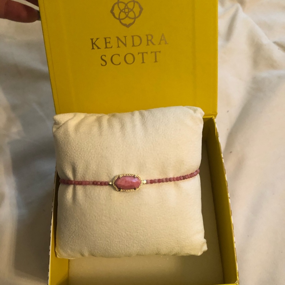 Kendra Scott Elaina Gold beaded chain bracelet